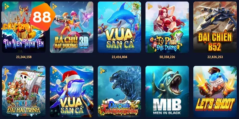 Các thể loại game bắn cá tại NEW88